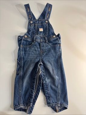 Old Navy Dark Blue Denim Kids Overalls